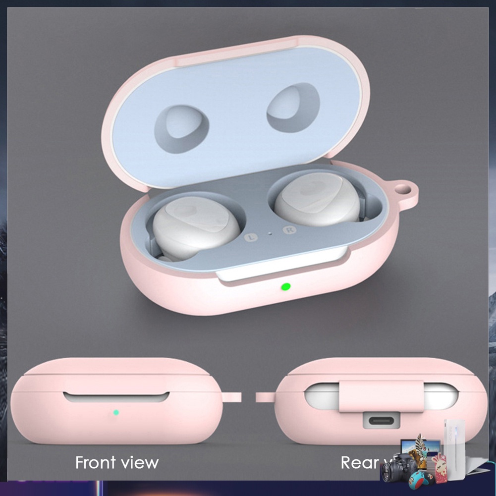 Vỏ bảo vệ hộp sạc tai nghe Samsung Galaxy Buds Plus bằng silicone kèm móc khóa