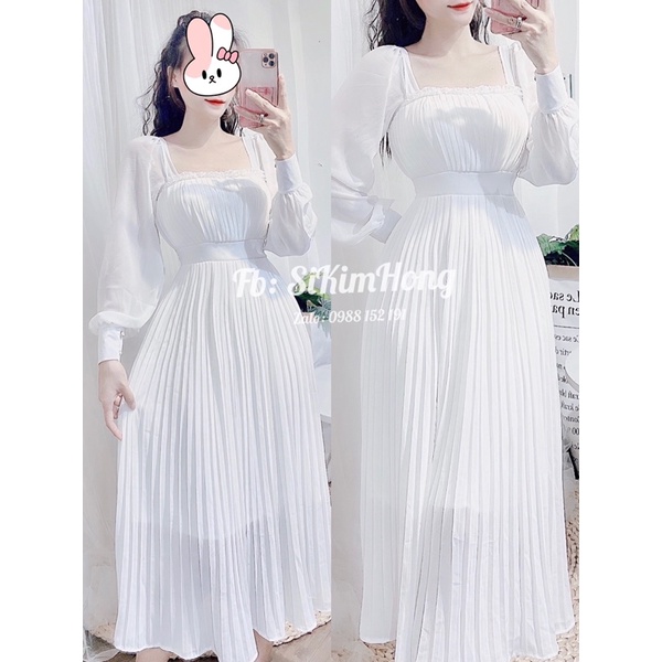 Đầm dập ly tay dài sang trọng Mã 38860 ( Ảnh shop chụp thật chính chủ) | BigBuy360 - bigbuy360.vn