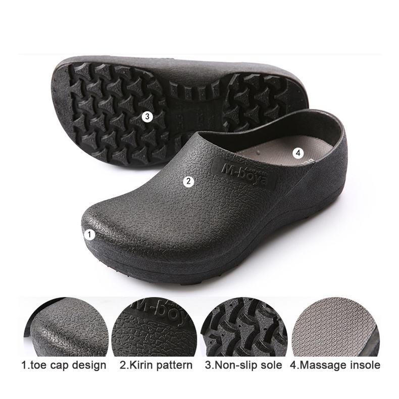 Giày Bảo Vệ Chống Trượt Chống Thấm Nước Chống Dầu Cho Đầu Bếp