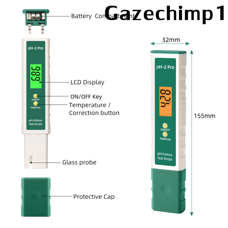 [GAZECHIMP1]Portable Electric Digital PH Meter Tester Hydroponics Water Brewing Pocket