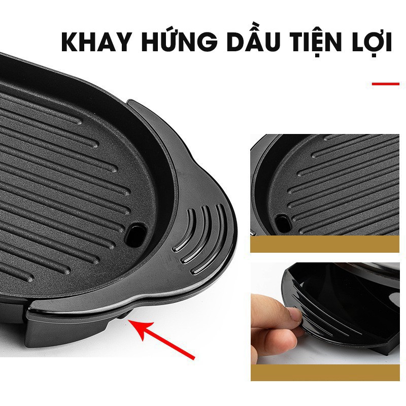 BẾP LẨU NƯỚNG ĐA NĂNG 2 IN 1 CÁT Á - Tiết kiệm điện năng, tiết kiệm thời gian - Đem lại bữa ăn đa dạng