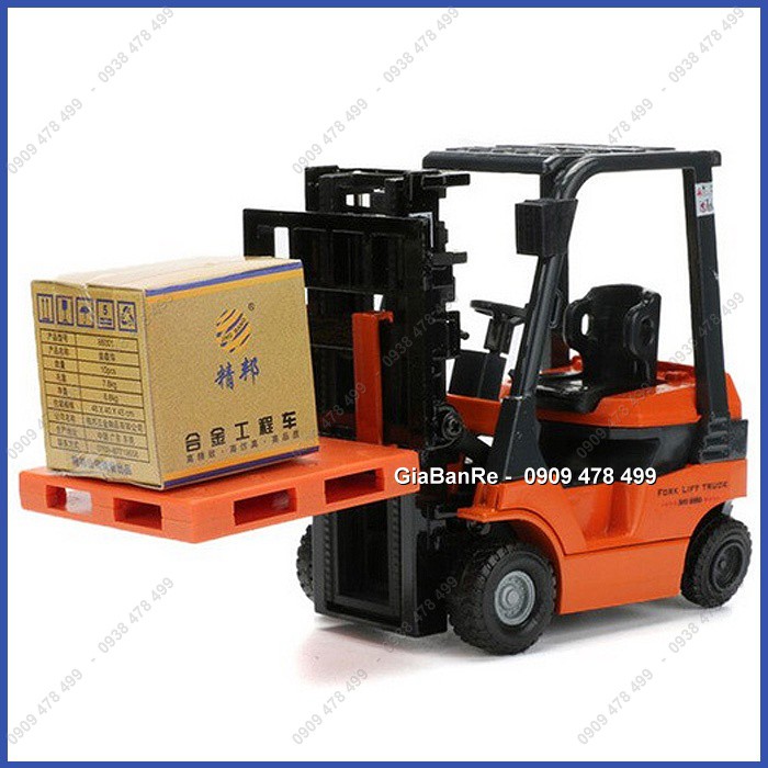 Mô Hình Kim Loại Xe Nâng Hạng Nặng Forklift Tỉ Lệ 1:32 - JB - 9950