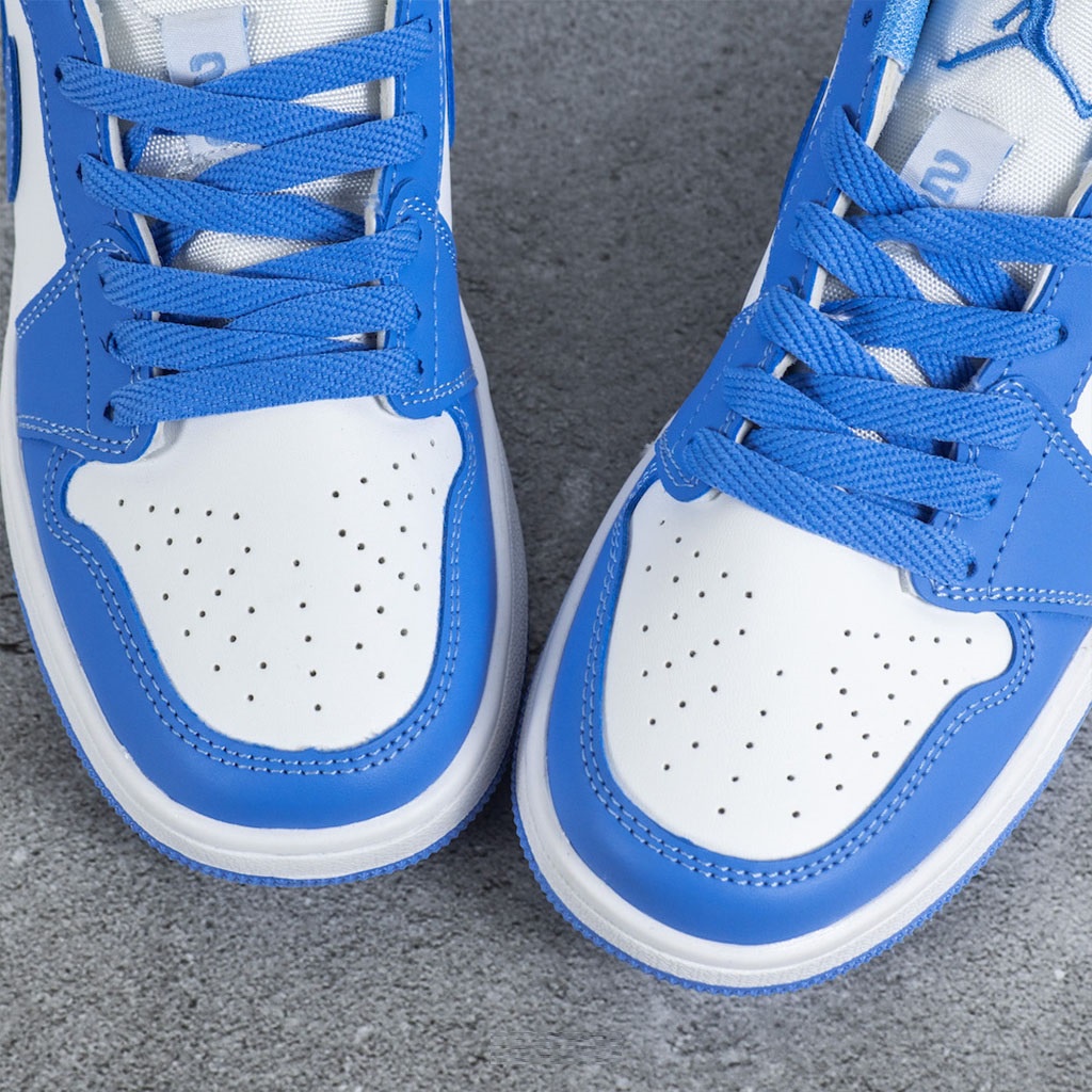 Giày Thể Thao Nam Nữ Giầy Sneaker Nike Jordan 1 UNC JD1 Cổ Thấp Xanh Dương Da Cao Cấp Full Box Bill | BigBuy360 - bigbuy360.vn