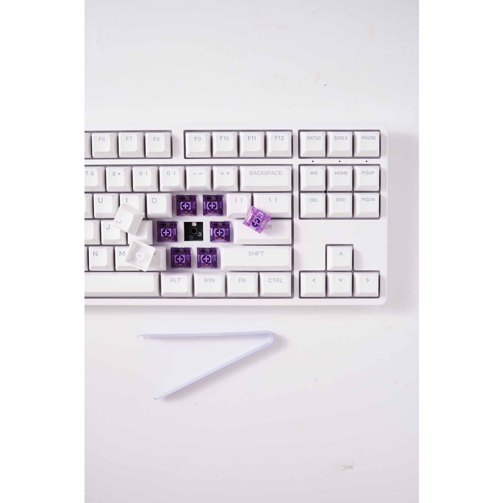 Bàn phím AKKO 5087 RGB ASA – Black / White