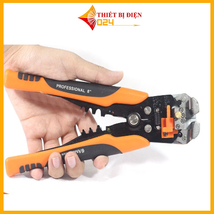 Kìm Tuốt Dây-Bấm Cốt Tự Động Asaki AK-0339