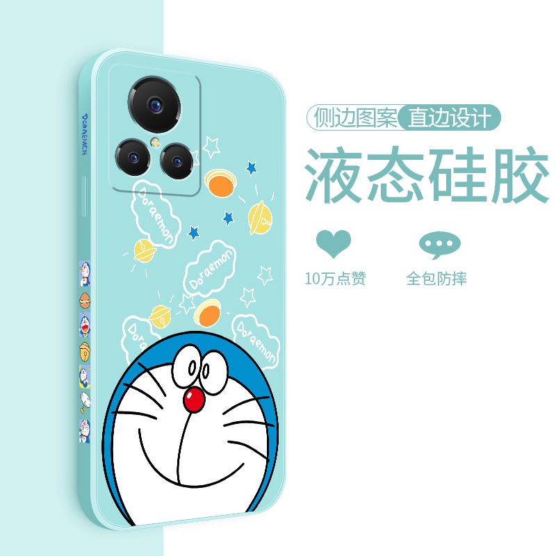 Ốp Điện Thoại tpu Silicon Mềm Hình Doraemon Cho realme GT realme GT neo2 realme GT neo3 realme GT Master realme XT edge