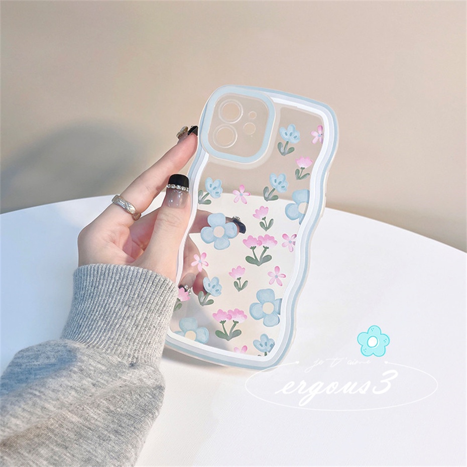Ốp Điện Thoại Mềm Họa Tiết Hoa Xinh Xắn Cho iPhone 14 13 12 11 Pro Max SE2020 X XR Xs Max 7 8 Plus