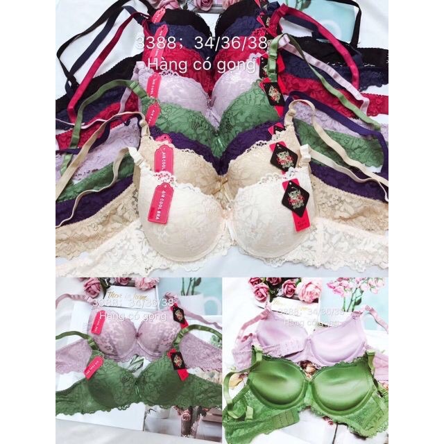 (3388)áo lót ren siêu đẩy ngực Thái lan