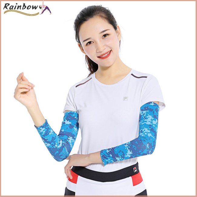 Vỏ bọc cánh tay chống nắng bằng lụa mát tiện dụng cho hoạt động ngoài trời