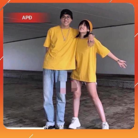 [FreeShip – Xả kho] Áo Thun Trơn Tay Lỡ Form Rộng Unisex Vải Thun Cotton(shop bán áo phông basic)