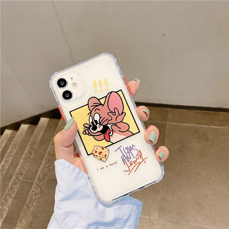 Ốp lưng iphone Tom &amp; Jerry chống sốc 4 góc 6/6s/6plus/6s plus/7/8/7plus/8plus/x/xs/xs max/11/12/13/pro/promax Orio