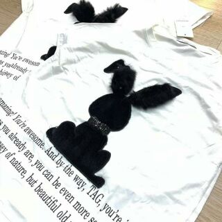 ÁO PHÔNG THỎ ĐEN HÀNG LOẠI 1