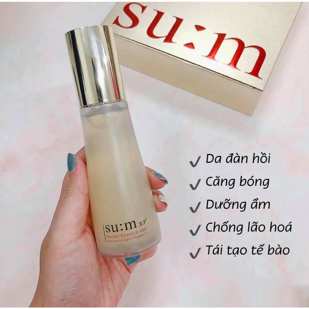 [THANH LÝ] Set xịt khoáng nước thần Sum:37 Secret Essence Mist 60ml+ 60ml X 2