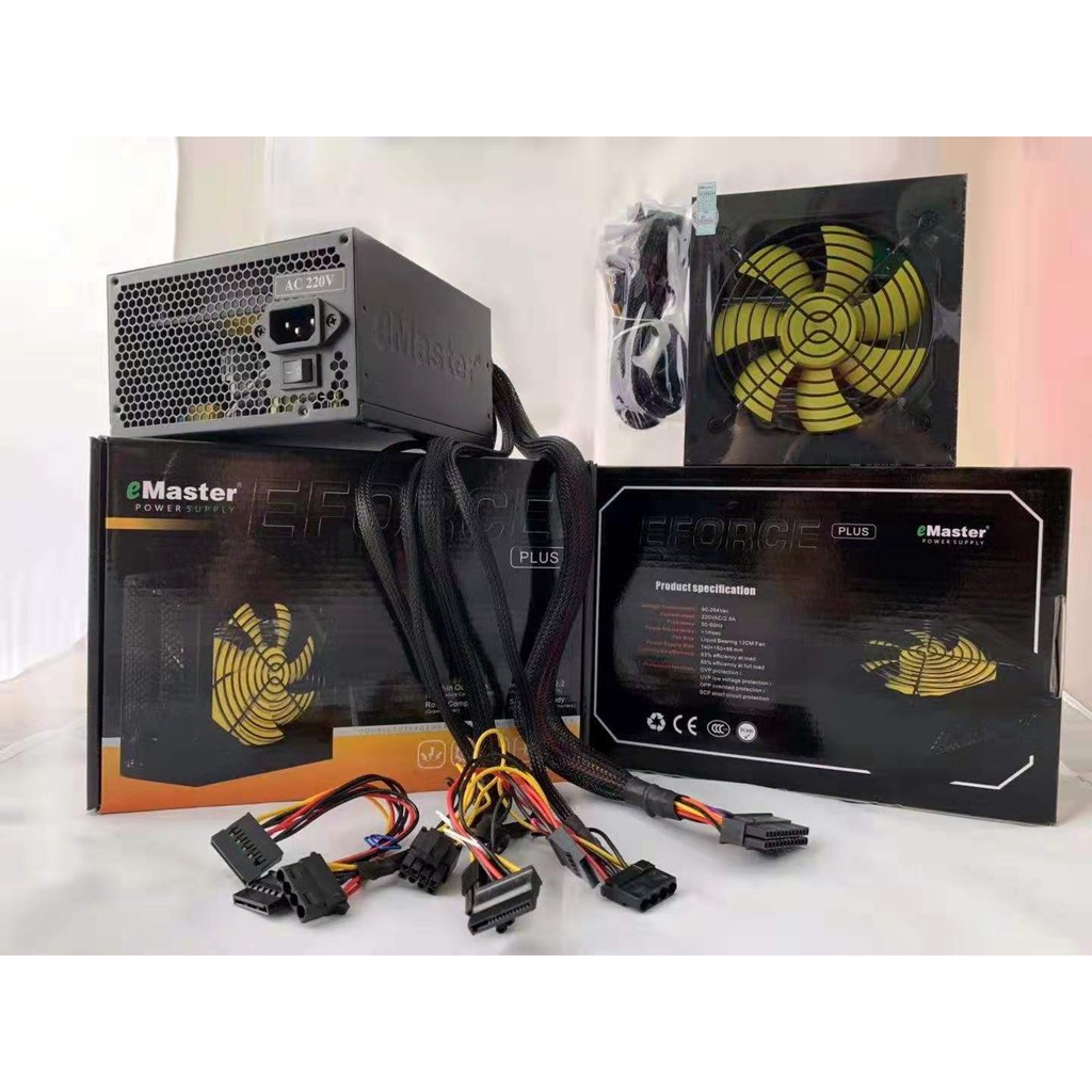 Nguồn Emaster 450w(CS Thực 450w) 12Cm Chính Hãng