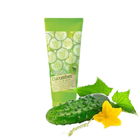 Sữa Rửa Mặt Trắng Da Dabo Dưa Leo Foam Cleanser 180ml sạch da, se khít lỗ chân lông ,mờ vết tàn nhang, giảm nếp nhăn