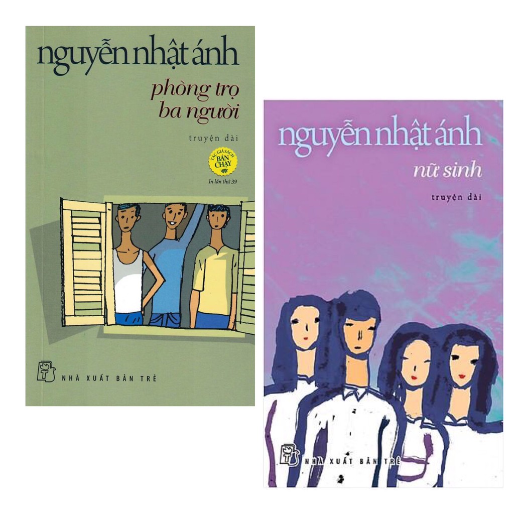 Sách - Combo Của Nguyễn Nhật Ánh: Nữ Sinh (Tái Bản) + Phòng Trọ Ba Người (2019)