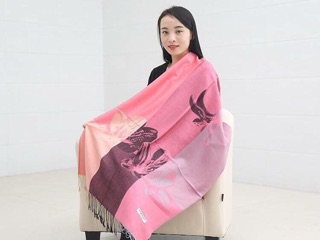 Khăn đũi choàng hoa ly pashmina
