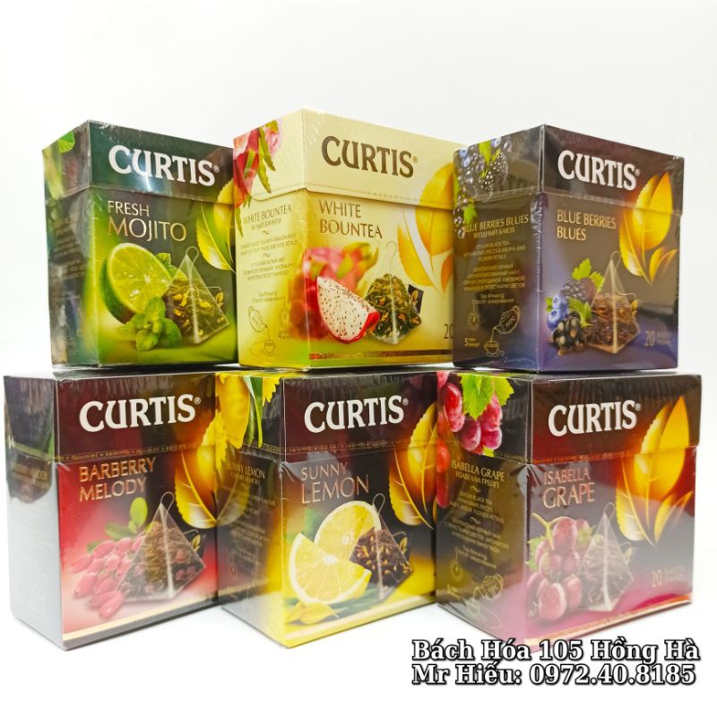 Trà Curtis Nga hộp giấy các vị
