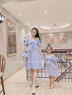 Set đồ đôi cho mẹ và bé gái