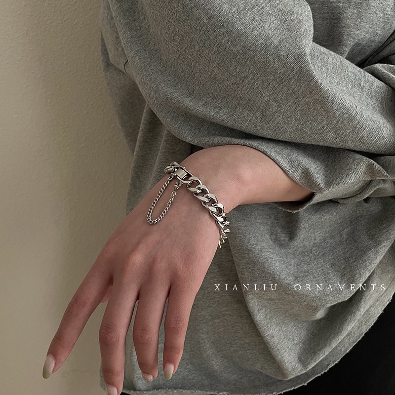Vòng Tay Dây Xích Phong Cách retro Hàn Quốc Chất Lượng Cao