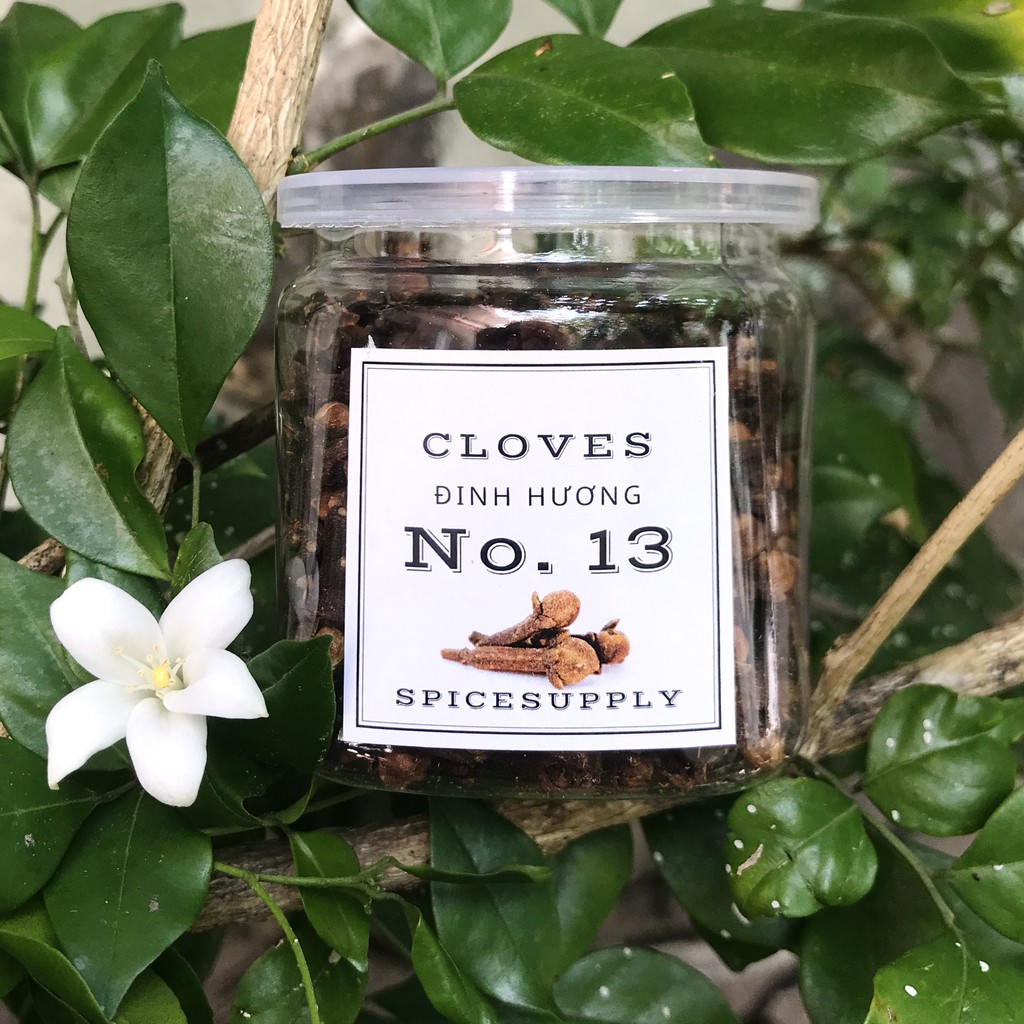 Cloves whole Đinh Hương Indonesia nguyên nụ Hũ 120ml