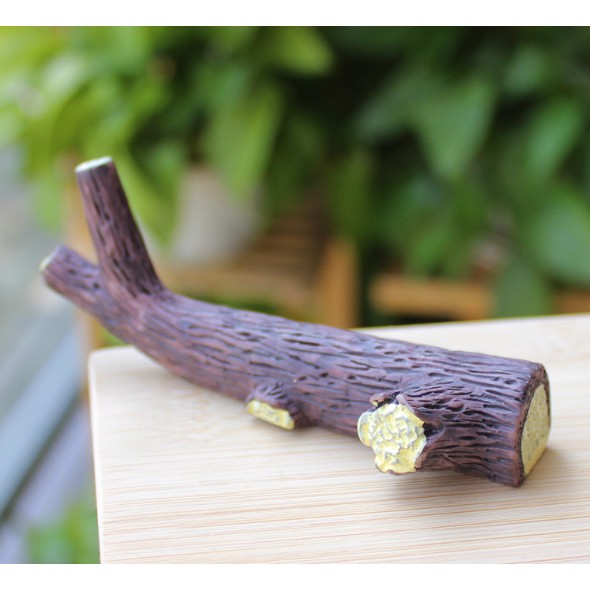 Mô hình khúc cây gỗ dài 10cm trang trí tiểu cảnh, bonsai, DIY