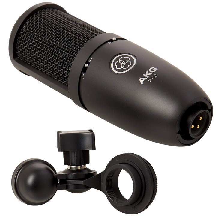 Mic Thu Âm AKG P120 Hàng Chính Hãng Chuyên Dành Cho Phòng Thu , Âm , Lồng Tiếng , Thu Vocal . Chế Độ Lọc Tạp Âm Cực Tốt