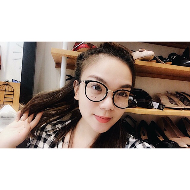 Gọng kính trứng mắt mèo tròn thời trang cho nam nữ - 6020 | BigBuy360 - bigbuy360.vn