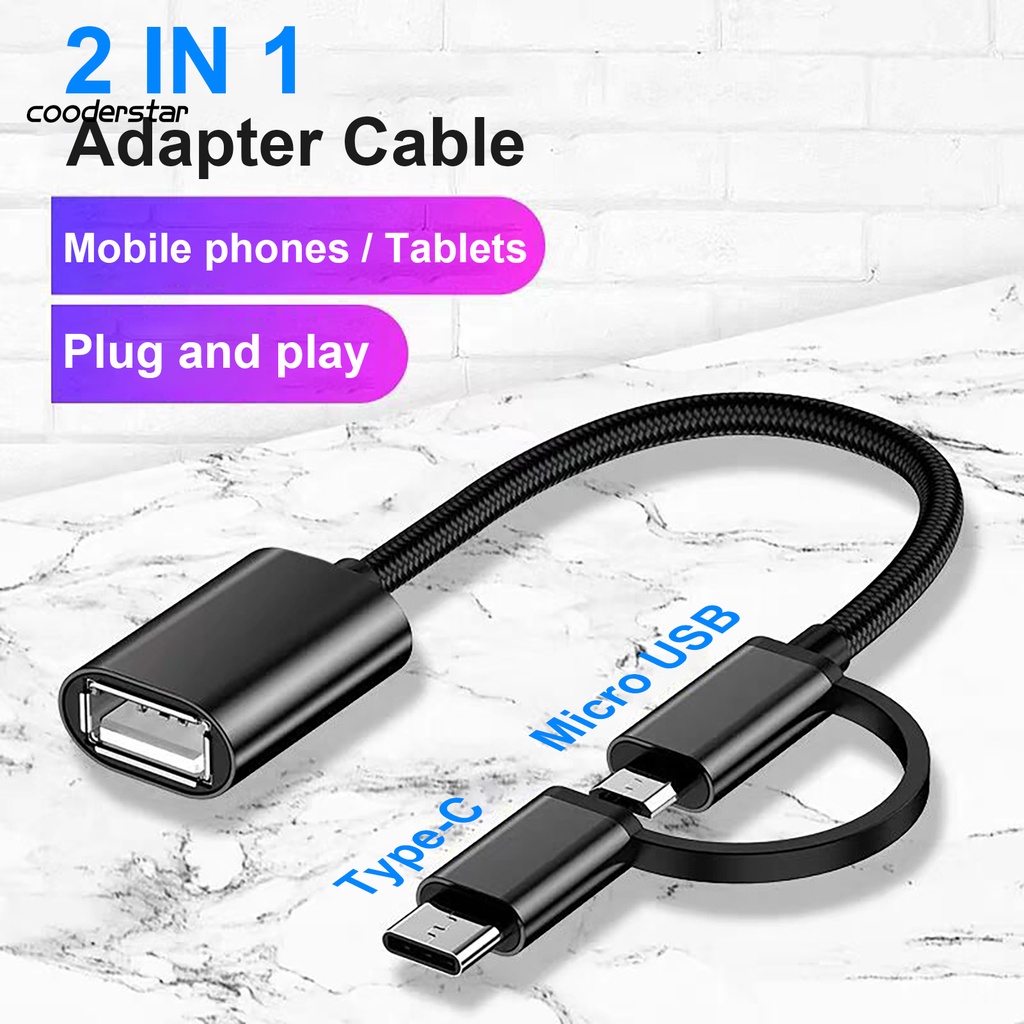 Cáp Chuyển Đổi Cood Usb Type C Micro Usb Di Động Tiện Dụng Cho Laptop