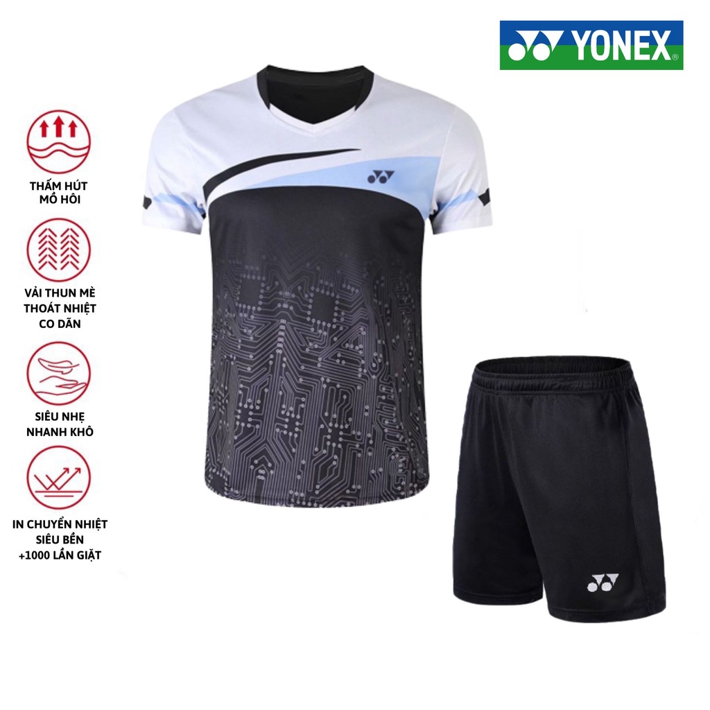 Áo cầu lông, quần cầu lông Yonex chuyên nghiệp mới nhất sử dụng tập luyện và thi đấu cầu lông MS5