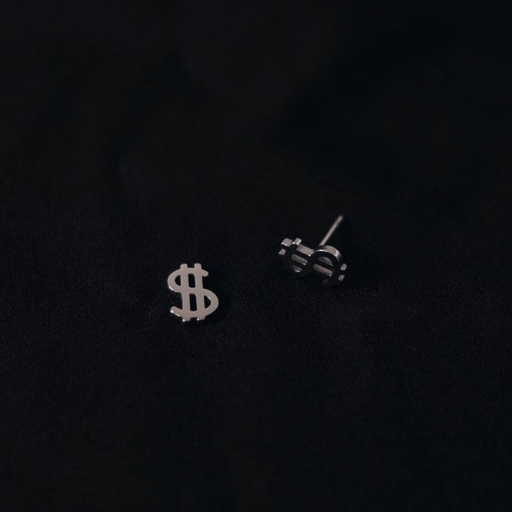 Khuyên tai hình đô la phong cách độc đáo cá tính 22637