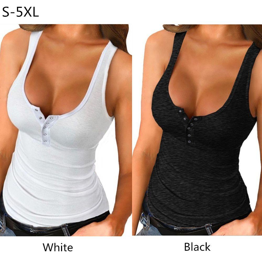 Áo Tank Top Nữ Lệch Vai Cổ Chữ V