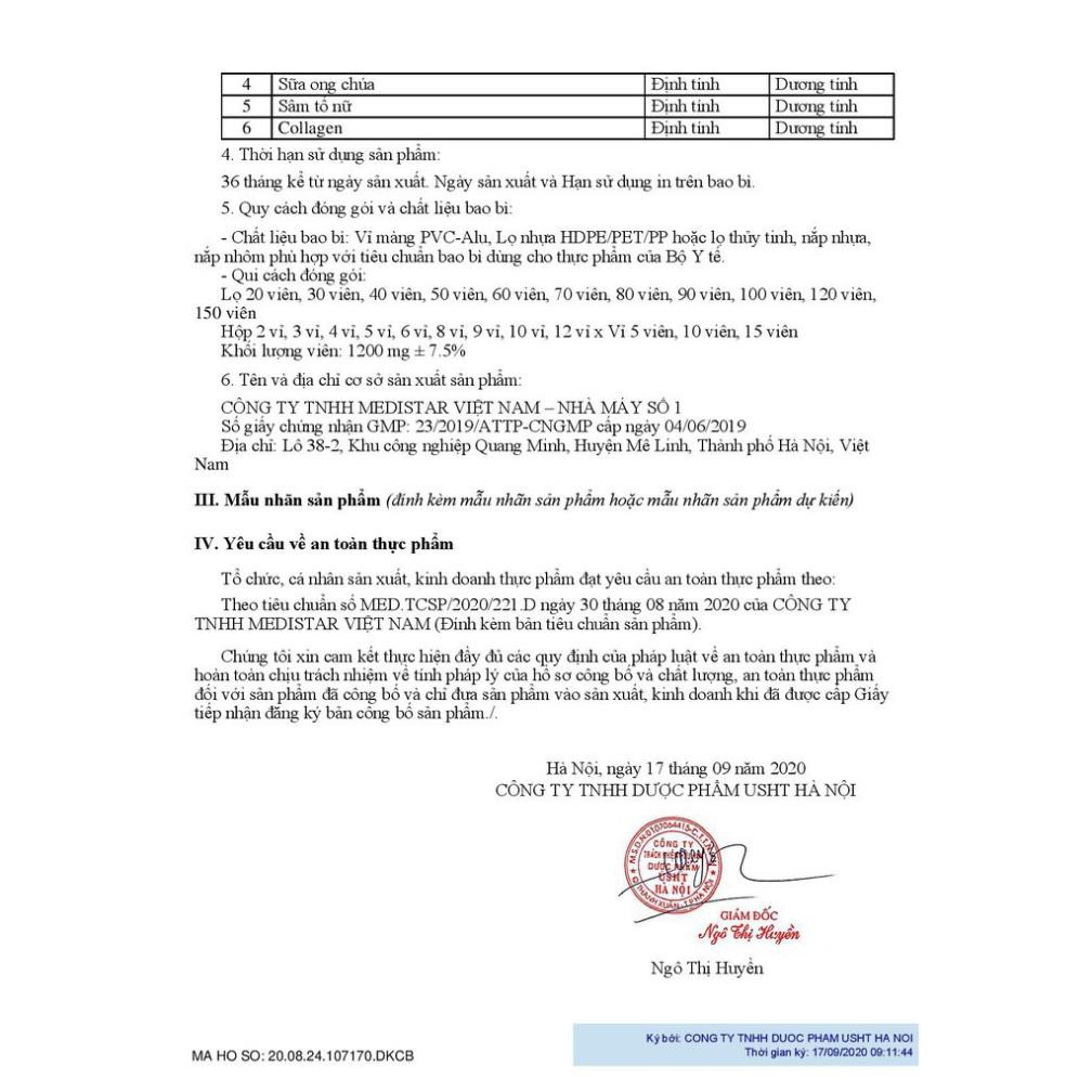 [Hiệu quả sau 1 tháng] Viên uống trắng da Glutathione (3 lọ) căng bóng da HT COLLAGEN | BigBuy360 - bigbuy360.vn