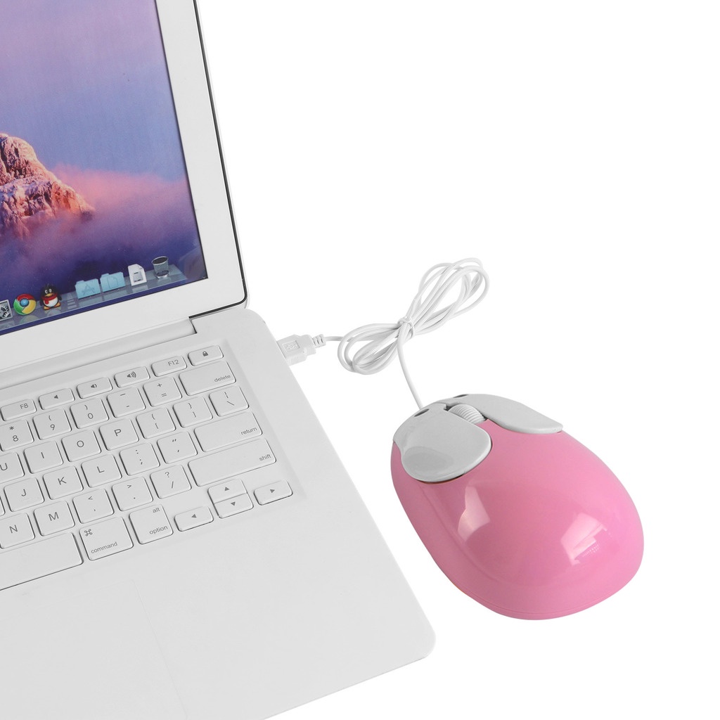 Chuột Máy Tính Có Dây Hình Thỏ 3D 1600 DPI Dễ Thương