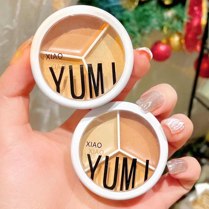 Kem che khuyết điểm 3 tone màu XI0221 che mọi khuyết điểm Xiaoyumi làm da mịn và dành cho da thâm mụn