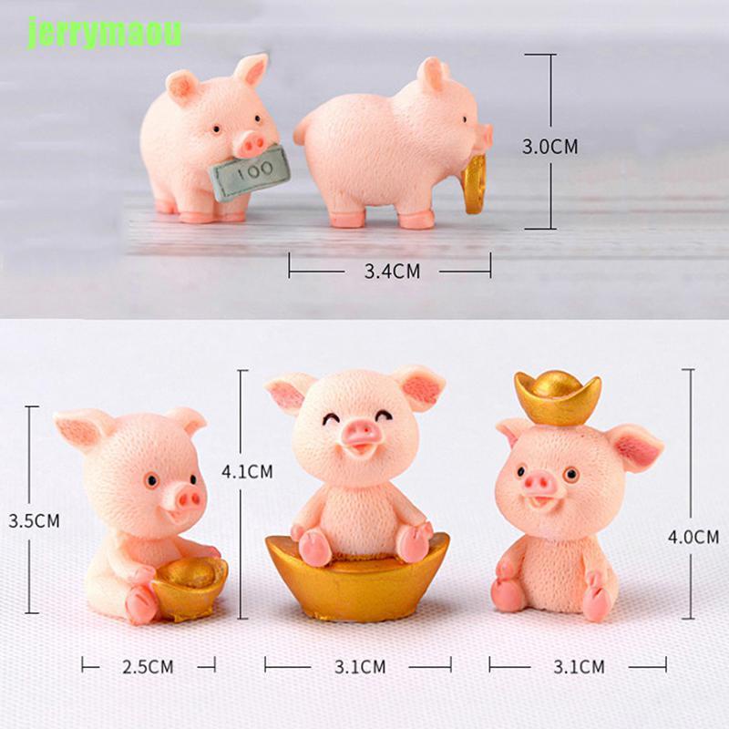Mô Hình Chú Heo Thần Tài Trang Trí Tiểu Cảnh