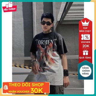 Áo phông nam MIKENCO Torment tshirt , áo thun unisex in hoa tiết 3D from ovesize nam nữ , hàng có hộp FULL BOX