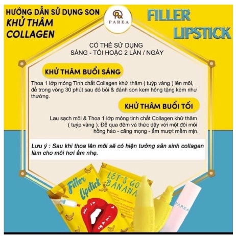 SON FILLER LIPSTICK CHUỐI COLLAGEN