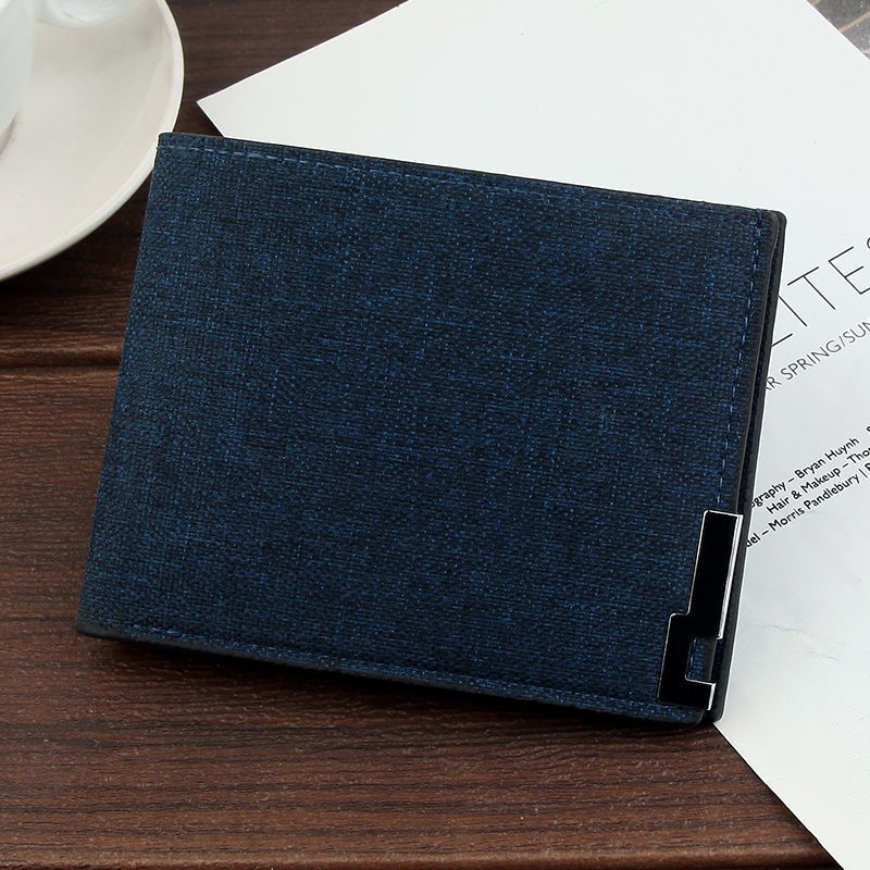 Ví Ngắn 2 Kiểu Chất Liệu Canvas Cho Nam