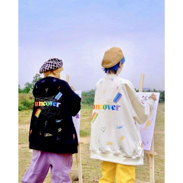 Áo khoác Cardigan áo Jacket uncover crayon cardigan bút sáp dành cho nam nữ
