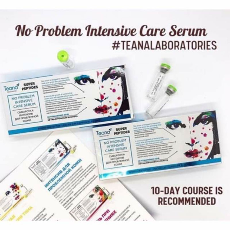 Serum dành cho da mụn Teana Super Peptides No problem intensive