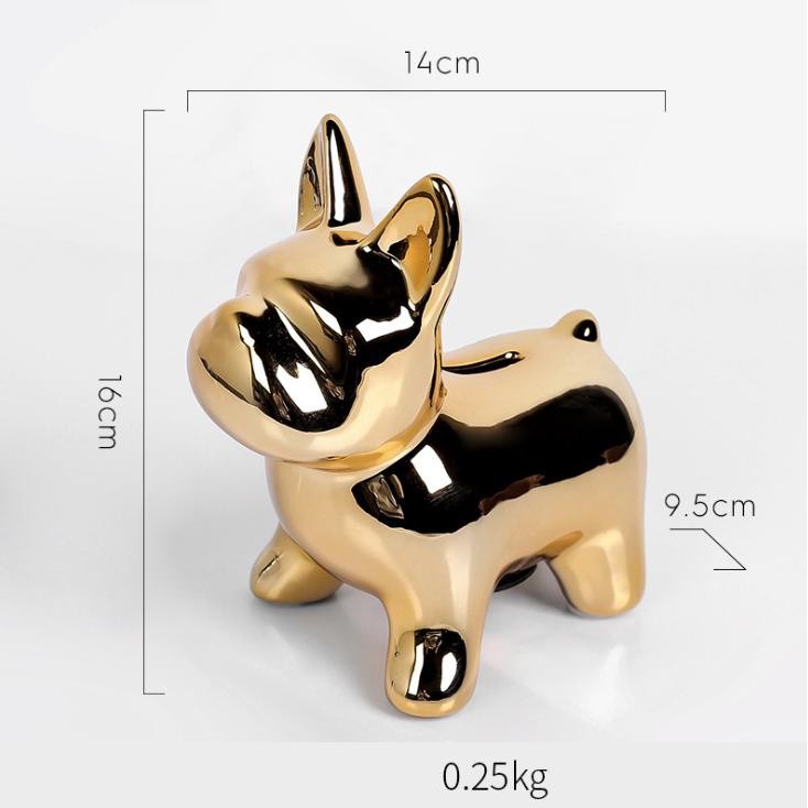 MÔ HÌNH DECORATE CHÓ PUG 16CM