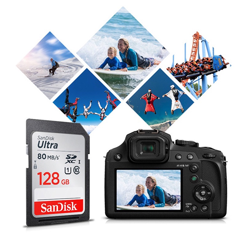 Ultra 16gb 32gb 64gb 128gb class 10 bộ nhớ sd thẻ flash sd cho máy ảnh