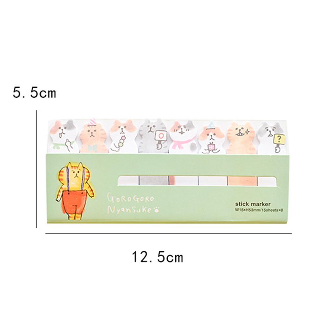 Nhãn Dán Ghi Chú Họa Tiết Hoạt Hình Động Vật Đáng Yêu