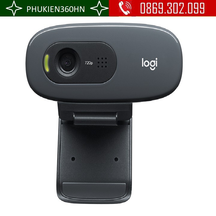 [Mã 155ELSALE giảm 7% đơn 300K] Webcam Logitech C270 độ phân giải HD 720P Livetream cho máy tính PC, Laptop, Học online