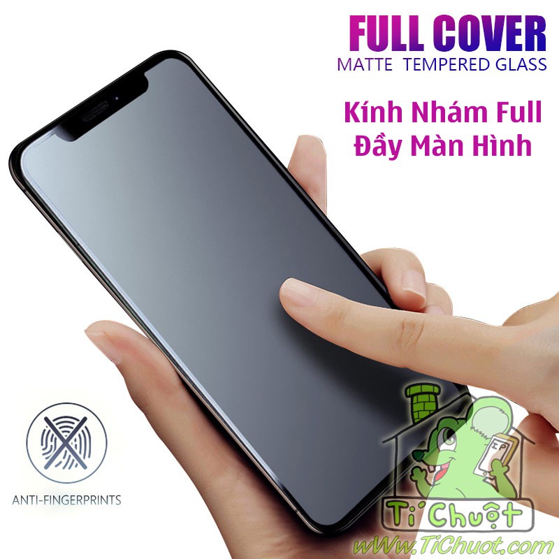 [Nhám Siêu Cứng] Kính CL Chống Vân Tay iPhone 12 Pro Max 6.7&quot; Cường Lực tốt FULL Màn Viền Kính Bóng