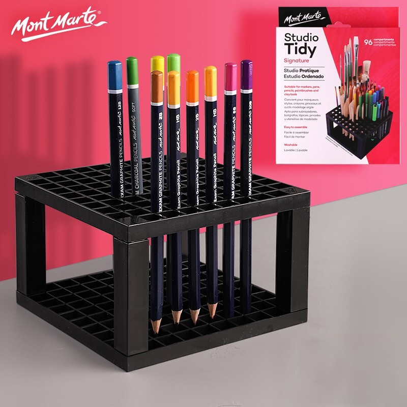 Kệ Đựng Bút Cọ Studio Tidy Mont Marte 96 Ngăn - MAXX0027 (Giá đỡ cắm bút cọ)