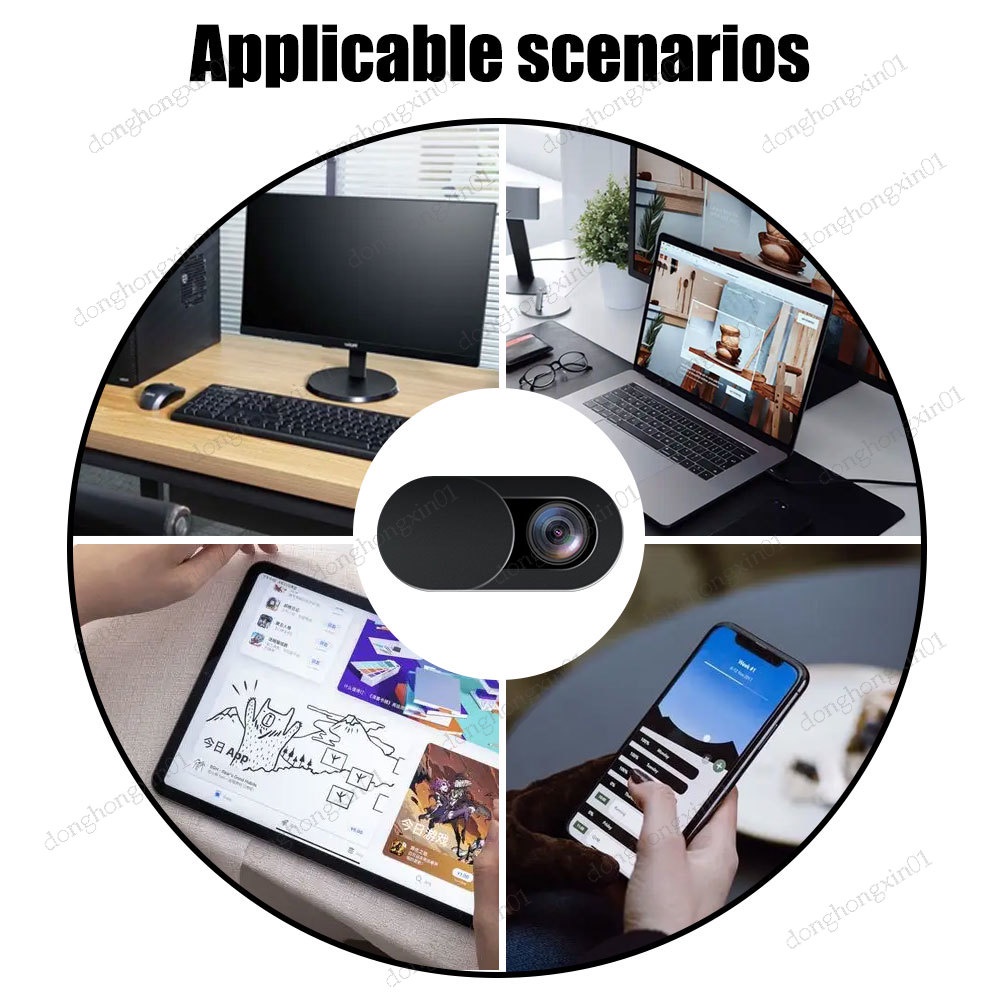 Miếng Dán Bảo Vệ Ống Kính Máy Ảnh Bằng Nhựa Cho Điện Thoại / Laptop / Máy Tính Bảng iPad
