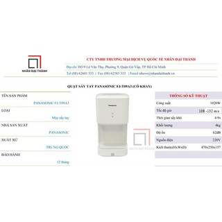 MÁY SẤY TAY PANASONIC FJ-T09A3