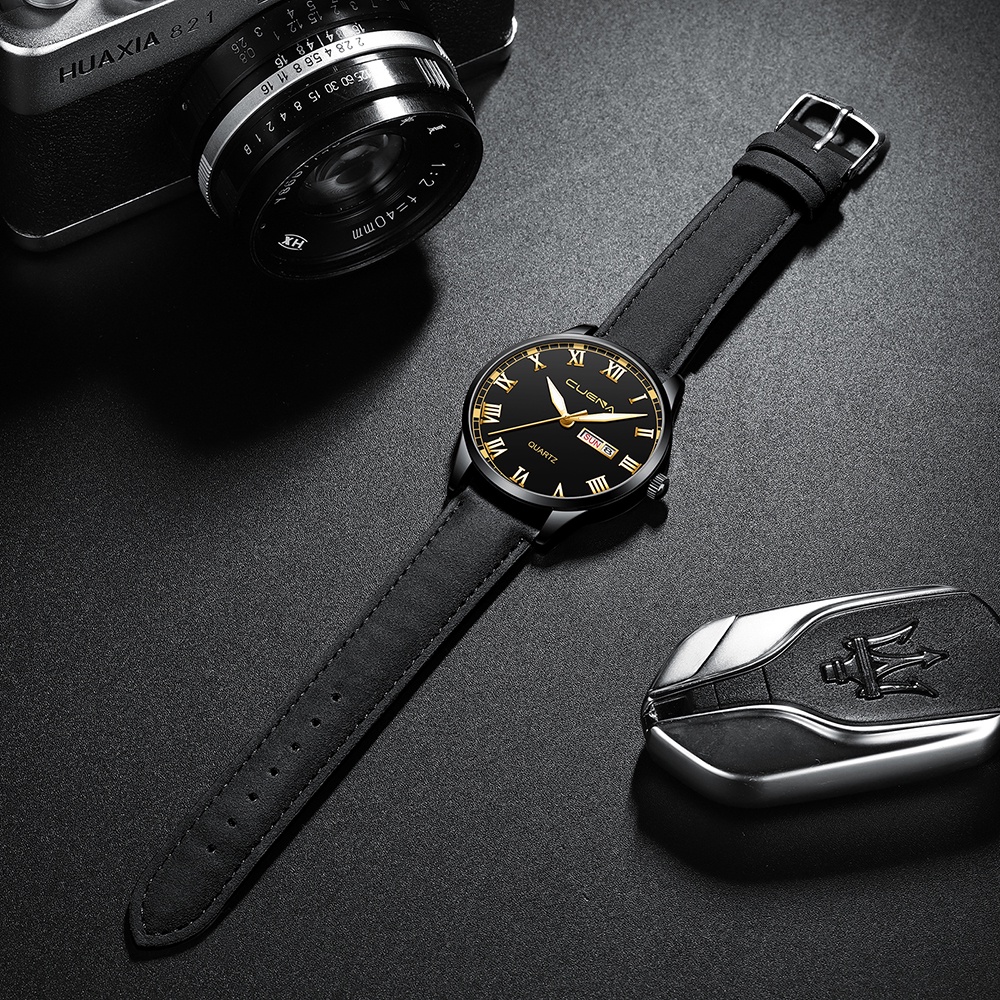 Đồng hồ thể thao CRRJU 892L chất liệu sa phong cách doanh nhân không thấm nước chuyên dụng cho nam